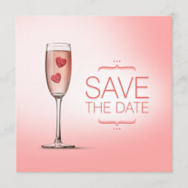 Liefdesdrank Roze Sla de datum op Save The Date