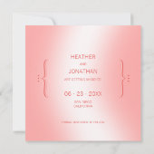 Liefdesdrank Roze Sla de datum op Save The Date (Achterkant)