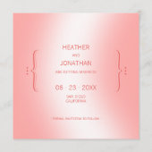 Liefdesdrank Roze Sla de datum op Save The Date (Achterkant)