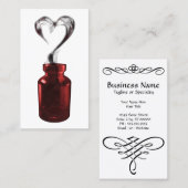 liefdesdrank visitekaartje (Voorkant / Achterkant)