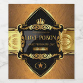 Liefdesdrank Wijn Etiket (Enkel label)