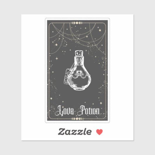 Liefdesdrankje Tarot Sticker (Vel)