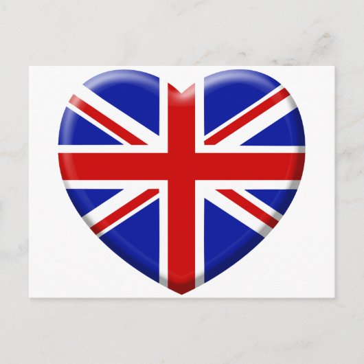 liefdesdrapeau Angleterre Briefkaart (Voorkant)