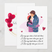 liefdesduivel feestdagenkaart (Voorkant / Achterkant)