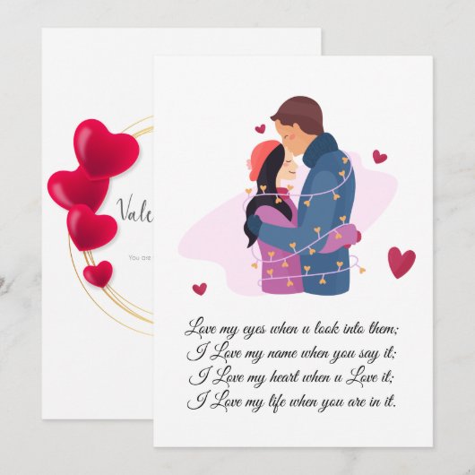 liefdesduivel feestdagenkaart (Voorkant / Achterkant)