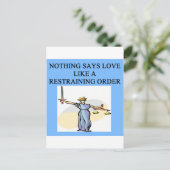 liefdesechtscheiding briefkaart (Staand voorkant)