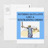 liefdesechtscheiding briefkaart (Voorkant / Achterkant)