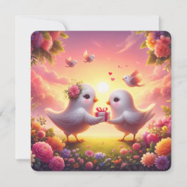 Liefdeserene – Liefdesduif Valentijnskaart Feestdagenkaart