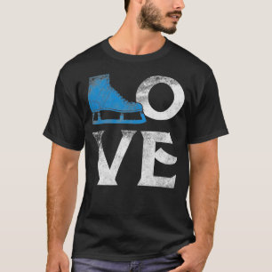 Liefdesfiguur Schaatsen Sport Schaats Lover Rink T-shirt