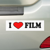 liefdesfilm bumper bumpersticker (Op auto)