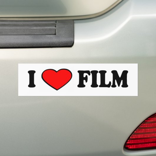 liefdesfilm bumper bumpersticker (Op auto)