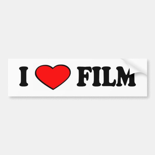 liefdesfilm bumper bumpersticker (Voorkant)