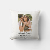 Liefdesfoto Eenvoudig Modern Gepersonaliseerd Cade Kussen (Voorkant)
