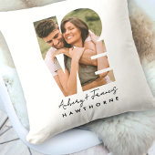 Liefdesfoto Eenvoudig Modern Gepersonaliseerd Cade Kussen