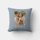 Liefdesfoto Eenvoudig Modern Gepersonaliseerd Dust Kussen (Voorkant)