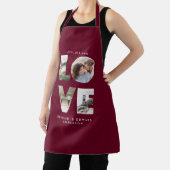 Liefdesfoto eenvoudige moderne gepersonaliseerde b schort (Insitu)