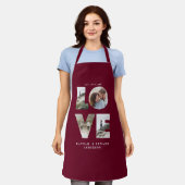 Liefdesfoto eenvoudige moderne gepersonaliseerde b schort (Gedragen)