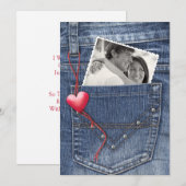 Liefdesfoto in een Pocket 3D Flat Kaart (Voorkant / Achterkant)