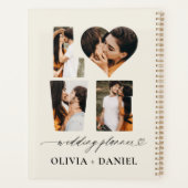 Liefdesfoto Instagram Moderne minimalistische brui Planner (Achterkant)