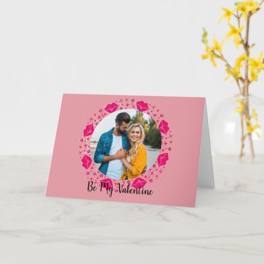 Liefdesfoto Krans Kaart (Gele Bloem)