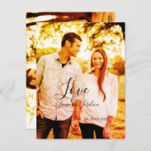 Liefdesfoto naam toevoegen geschatte datum jaar br briefkaart (Voorkant / Achterkant)