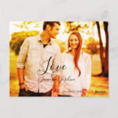 Liefdesfoto naam toevoegen geschatte datum jaar br briefkaart (Achterkant)