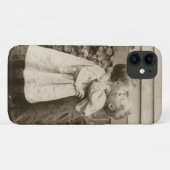  liefdesfoto van kinderen die zoenen in een tuin Case-Mate iPhone case (Achterkant (horizontaal))