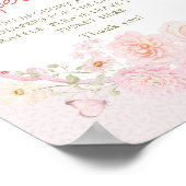 Liefdesfout Boog Meisje Luier Raffle Poster (Hoek)