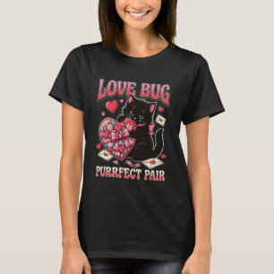 Liefdesfoutje Perfect Paar Schattige Kat Valentijn T-shirt