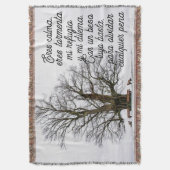Liefdesgedicht in het Spaans Deken (Voorkant Verticaal)