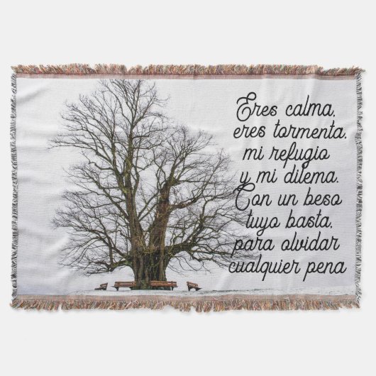 Liefdesgedicht in het Spaans Deken (Voorkant)