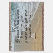 Liefdesgedicht in het Spaans Deken (Voorkant Verticaal)