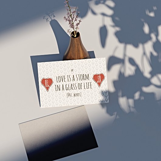 liefdesgedicht storm rechthoekige sticker