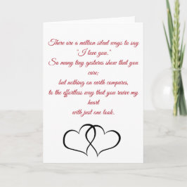 Liefdesgedicht Valentijnsdag / speciale gelegenhei Feestdagen Kaart