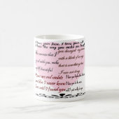 liefdesgedichten, liefdespoëzie koffiemok (Center)