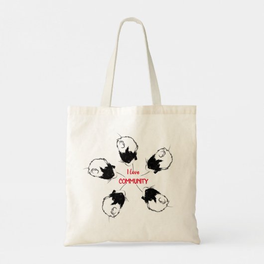 liefdesgemeenschap, behoefte aan vrijheid tote bag (Achterkant)