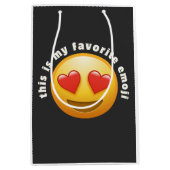 Liefdesgeslagen emoji medium cadeauzakje (Voorkant)