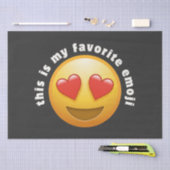 Liefdesgeslagen emoji tissuepapier (Craft)