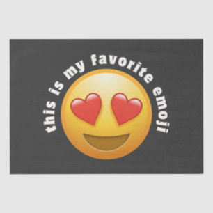 Liefdesgeslagen emoji tissuepapier