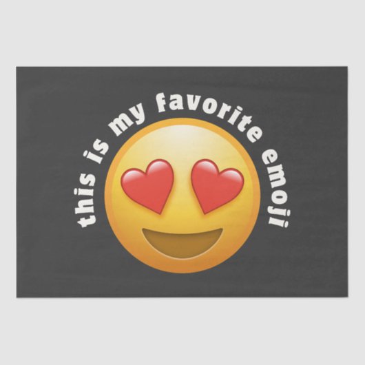 Liefdesgeslagen emoji tissuepapier (Voorkant)