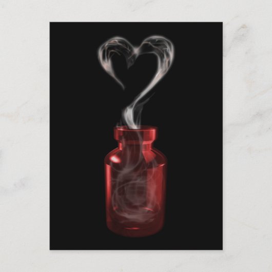 liefdesgif briefkaart (Voorkant)