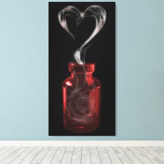 liefdesgif canvas afdruk (Insitu (Houten vloer))