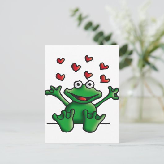 liefdesharskikker briefkaart (Staand voorkant)