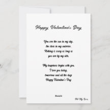 Liefdeshart: Aangepast gedicht - Valentijnskaart v