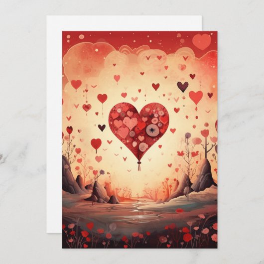 Liefdeshart: Als ik het je zeg - Valentijn Liefdes Feestdagenkaart (Voorkant / Achterkant)