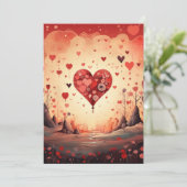 Liefdeshart: Als ik het je zeg - Valentijnskaart Feestdagenkaart (Staand voorkant)