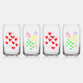 Liefdeshart blikvorm glas (Voorkant)