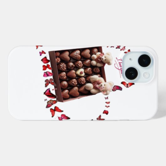 Liefdeshart  Case-Mate iPhone case (Achterkant (horizontaal))