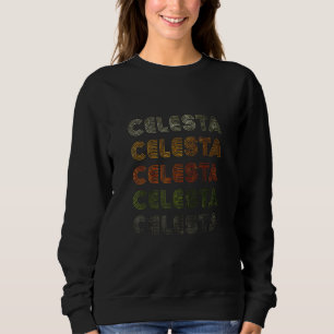 Liefdeshart Celesta GrungeVintage Stijl Zwart Cele Trui