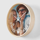 Liefdeshart Couples Foto Gepersonaliseerde Namen C (Hoek)